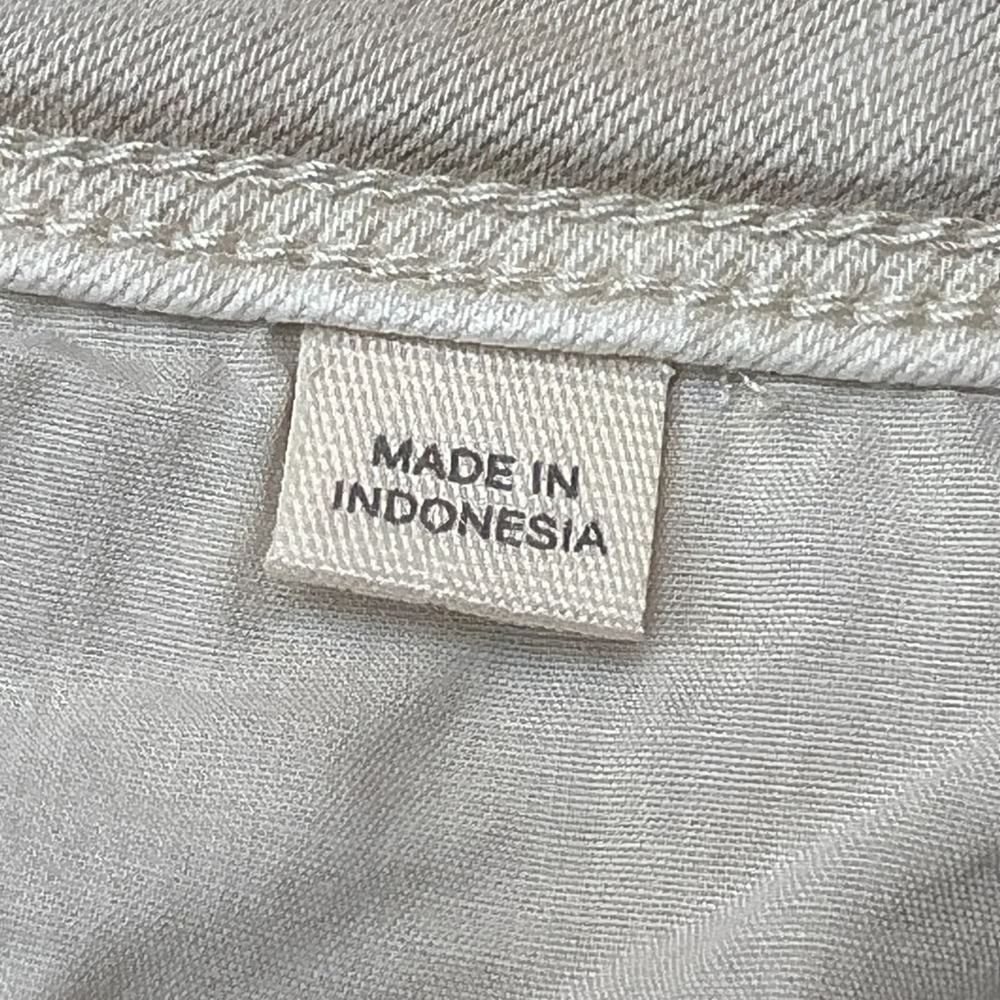 J. Jill Denim Authentic Fit Slim Ankle Jeans Womens Size 10 Beige Khaki Mid Rise - Picture 6 of 11